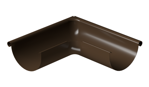 Угол внешний 90° D125 Döcke STAL PREMIUM Каштан, (RAL 8017) купить в Алатыре