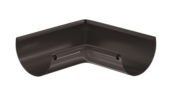 Водосток Aquasistem, система 125x90 - Угол желоба, внутренний 90° RR 32 Тёмно-Коричневый купить в Алатыре