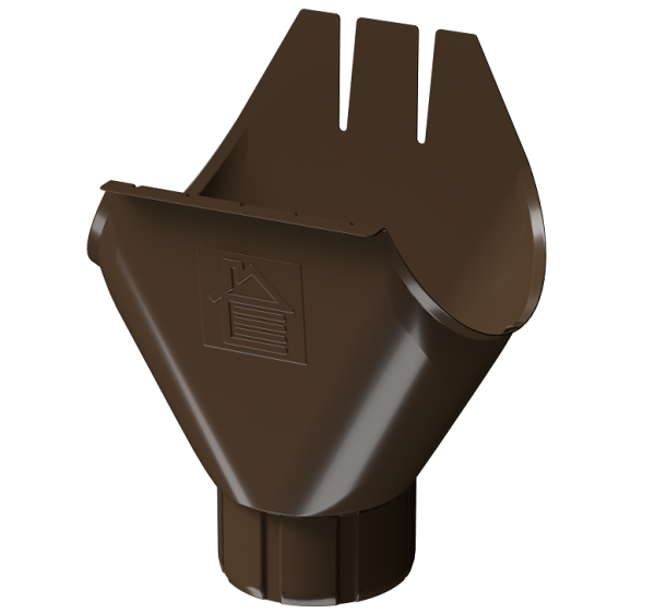 Воронка желоба D125 Döcke STAL PREMIUM Каштан, (RAL 8017) купить в Алатыре