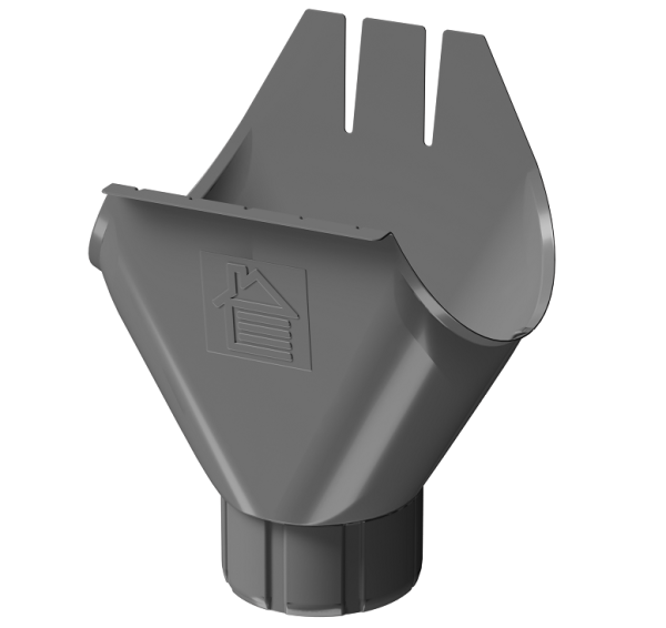 Воронка желоба D125 Döcke STAL PREMIUM Графит, (RAL 7024) купить в Алатыре