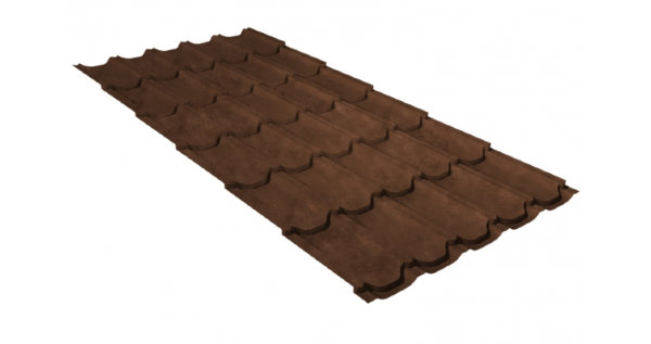 Металлочерепица квинта плюс GL 0,5 Safari Twincolor Brown купить в Алатыре