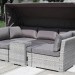 Диван-Трансформер AFINA плетеный из иск. ротанга AFM-320G Grey купить в Алатыре