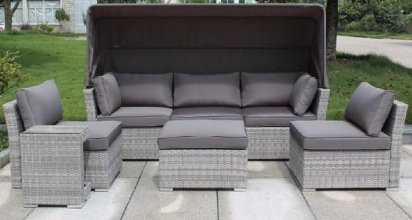 Диван-Трансформер AFINA плетеный из иск. ротанга AFM-320G Grey купить в Алатыре