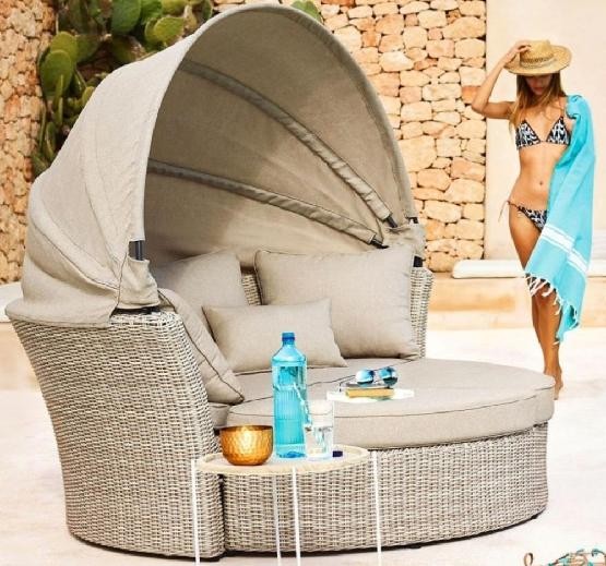 Диван-Трансформер AFINA плетеный из иск. ротанга AFM-325 Beige купить в Алатыре