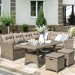 Комплект мебели AFINA плетеной из иск. ротанга AFM-307B Beige купить в Алатыре