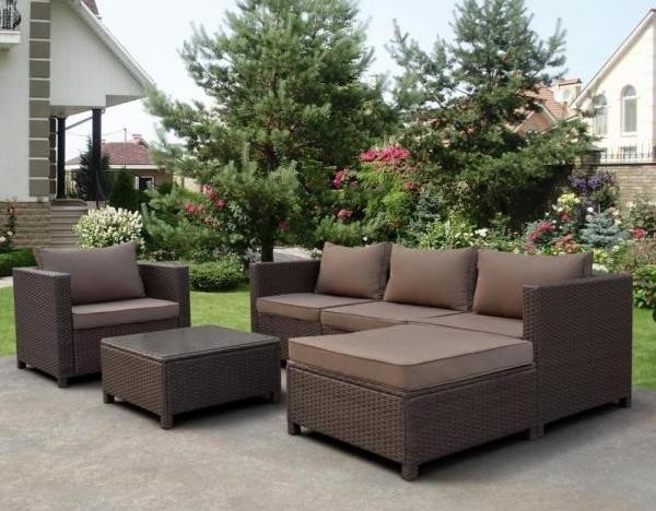 Комплект мебели AFINA плетеной из иск. ротанга YR821A Brown/Beige купить в Алатыре