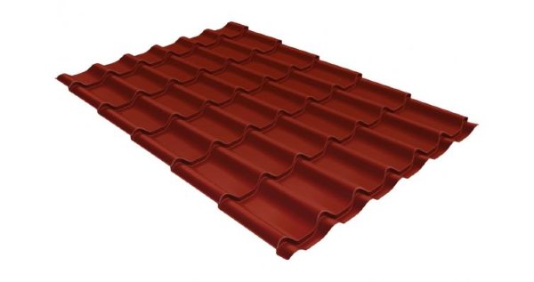 Металлочерепица классик GL 0,5 Velur20 RAL 3009 оксидно-красный купить в Алатыре