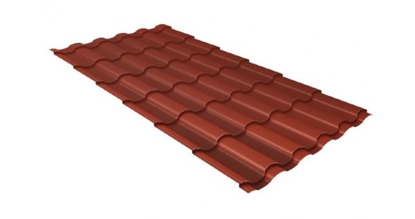 Металлочерепица кредо GL 0,5 Velur20 RAL 8004 терракота купить в Алатыре