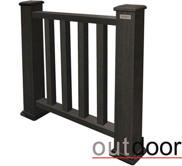 Ограждение из ДПК Outdoor Классик 3D STORM чёрный купить в Алатыре