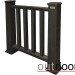 Ограждение из ДПК Outdoor Классик 3D STORM чёрный купить в Алатыре