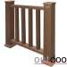 Ограждение из ДПК Outdoor Классик 3D STORM коричневый микс купить в Алатыре