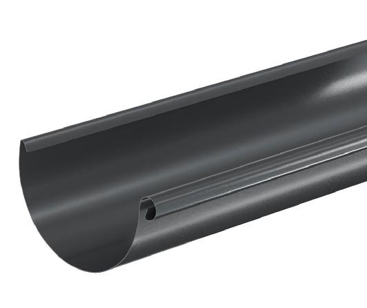 Водосток Aquasistem, система 125x90 - Водосточный желоб 3.00м RAL 7024 Тёмно-серый купить в Алатыре