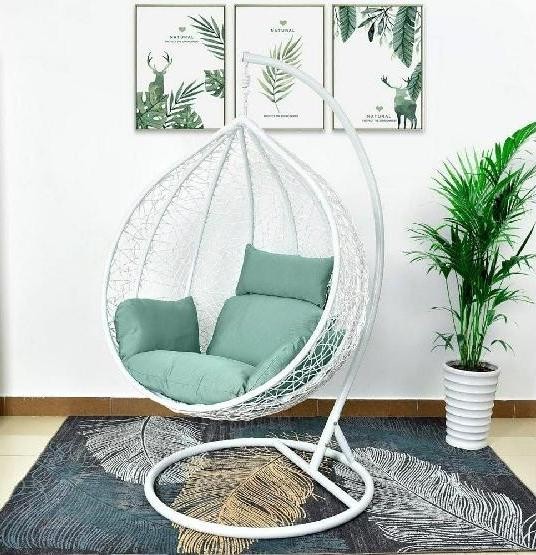 Кресло Подвесное из искусственного ротанга AFM-168A-XL White/Green купить в Алатыре