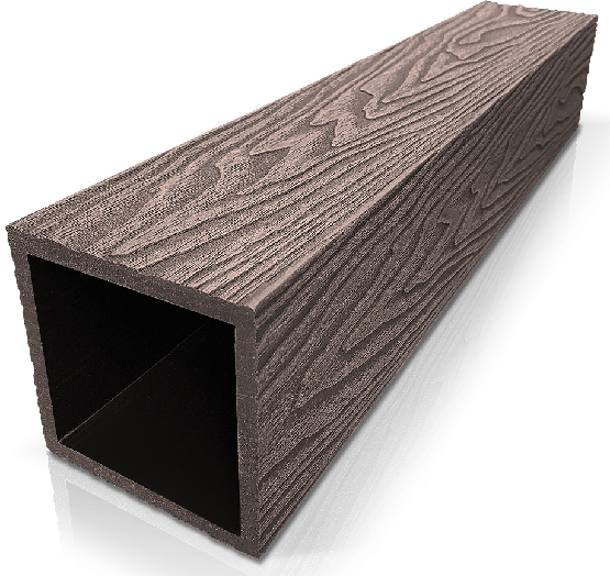 Столб ДПК 3D GardenParkett фактура дерева Венге купить в Алатыре