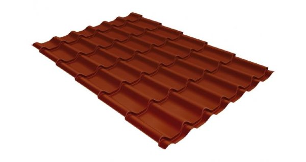 Металлочерепица классик 0,5 Satin RAL 8004 терракота купить в Алатыре