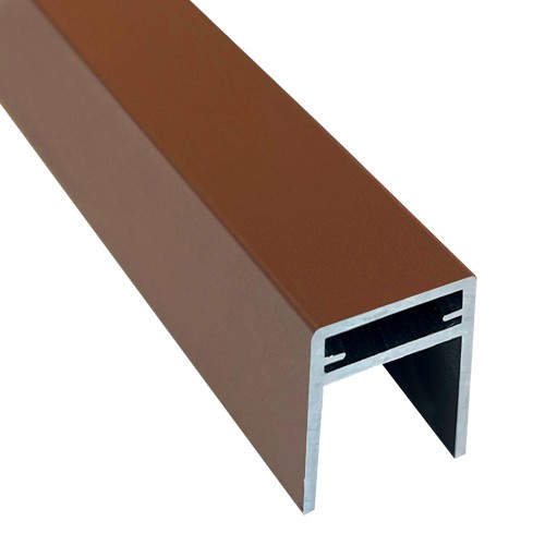 П-профиль Алюминиевый EasyDecking 35x25 Коричневый купить в Алатыре