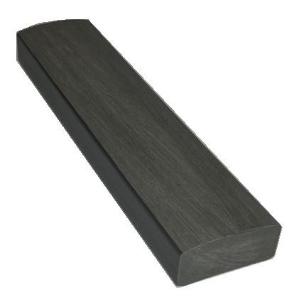 Лавочный брус Ecodecking Некст полнотелый брашированный 70х35 графит купить в Алатыре