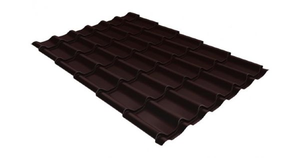 Металлочерепица классик 0,5 Satin RAL 8017 шоколад купить в Алатыре