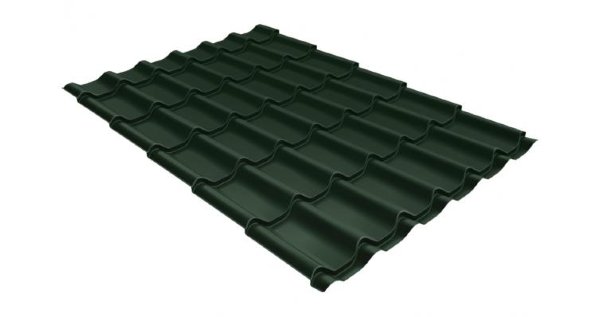 Металлочерепица классик 0,5 Satin RR 11 темно-зеленый купить в Алатыре